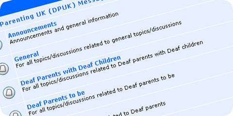 Deaf Parenting UK (DPUK) forum Deaf Parenting UK (DPUK) forum